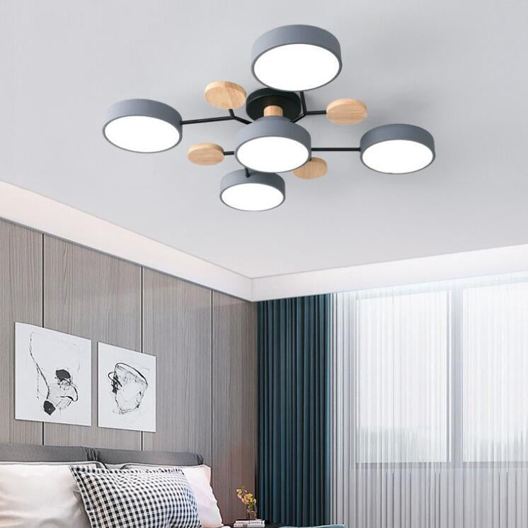 Nordic Molecule LED Semi-Flush Ceiling Light