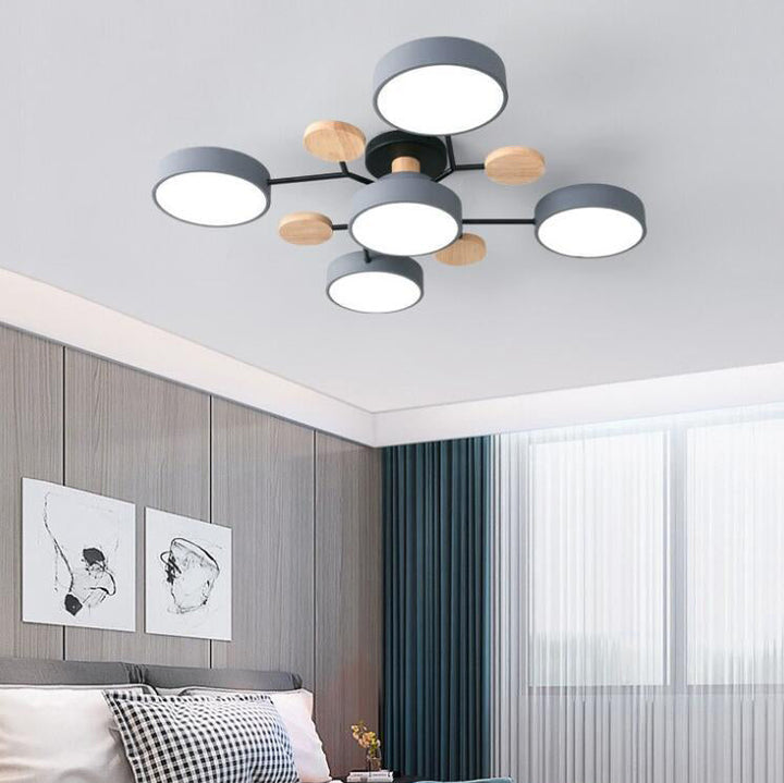 Nordic Molecule LED Semi-Flush Ceiling Light