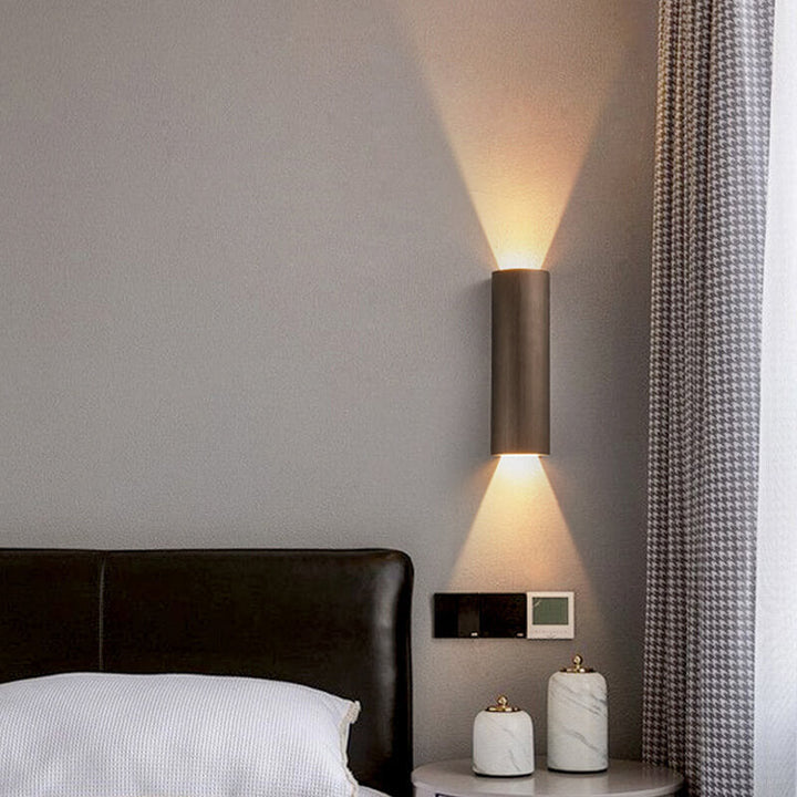 Minimalist Cylindrical Aluminum LED Wall Sconce