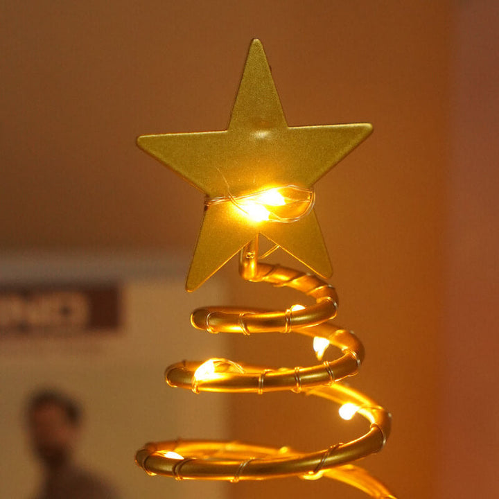 Spiral Star Christmas Night Light