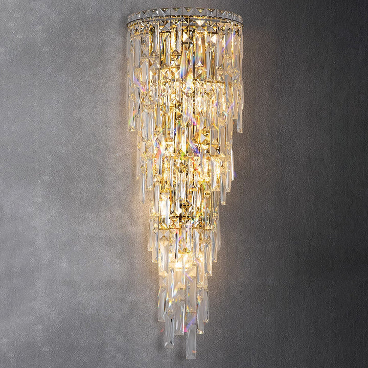 Contemporary Crystal Wall Sconce