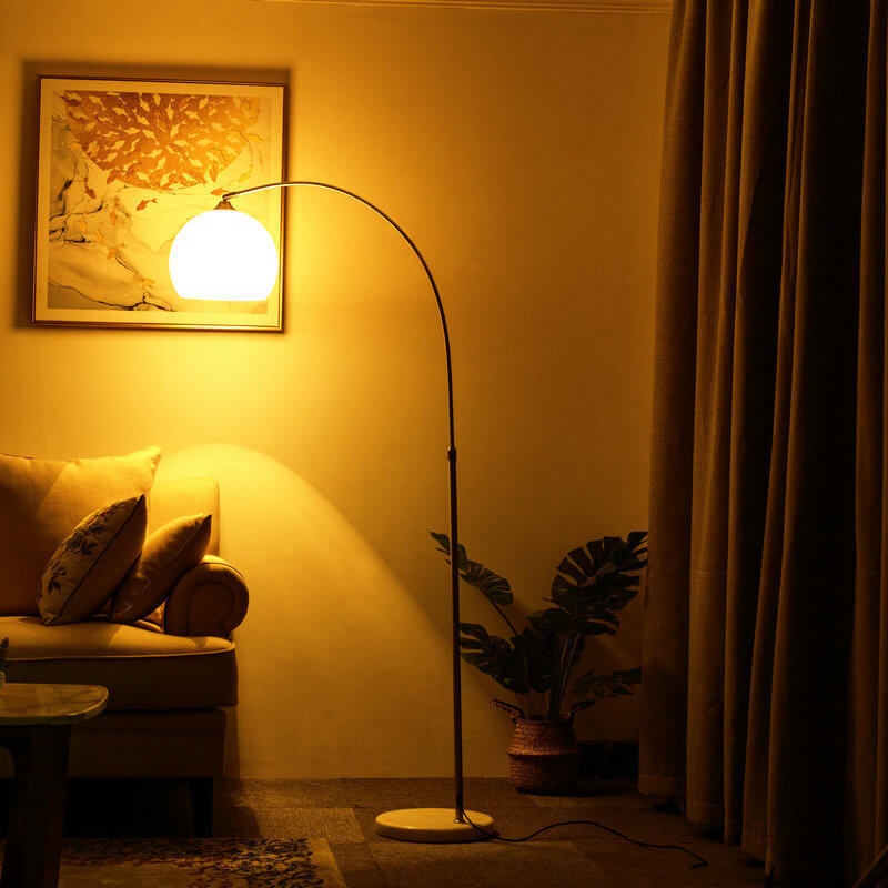 Modern Globe Acrylic Floor Lamp