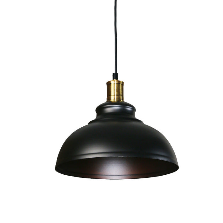 Industrial Contemporary Round Iron Pendant Light