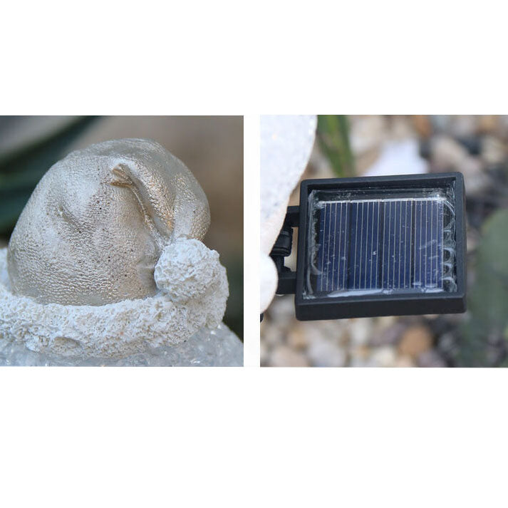 Christmas Solar Snowman Lawn Light