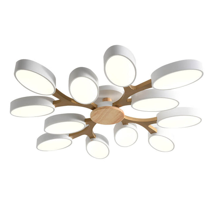 Nordic Branch Wooden LED Flush Mount Ceiling Light