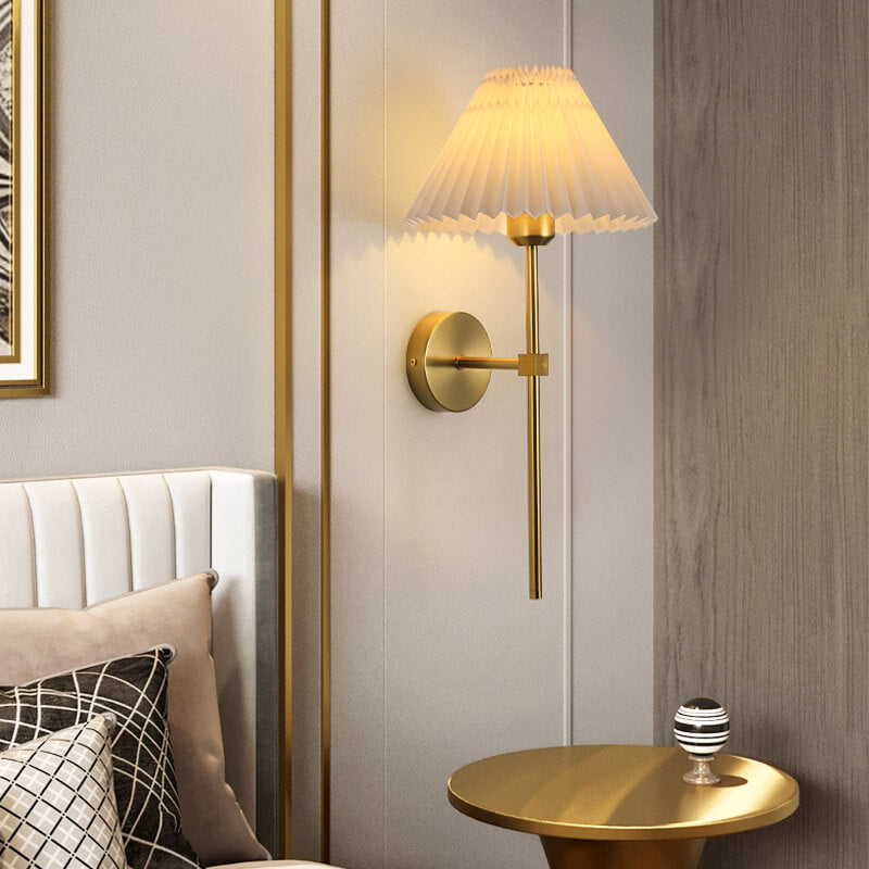 Vintage Fabric Wall Sconce
