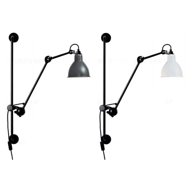 Vintage Industrial Iron Swing Arm Wall Sconce