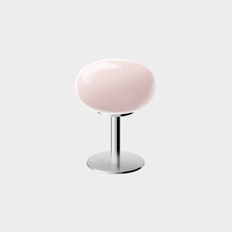 Contemporary Nordic Round Iron Glass 1-Light Table Lamp For Bedroom