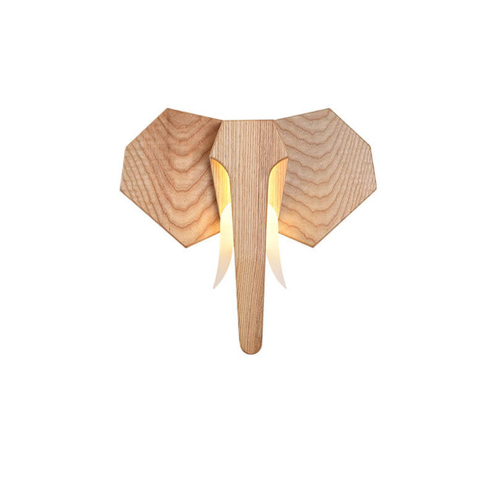 Nordic Solid Wood LED Wall Sconce