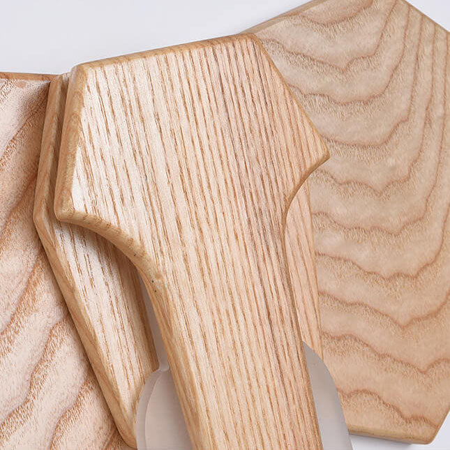 Nordic Solid Wood LED Wall Sconce