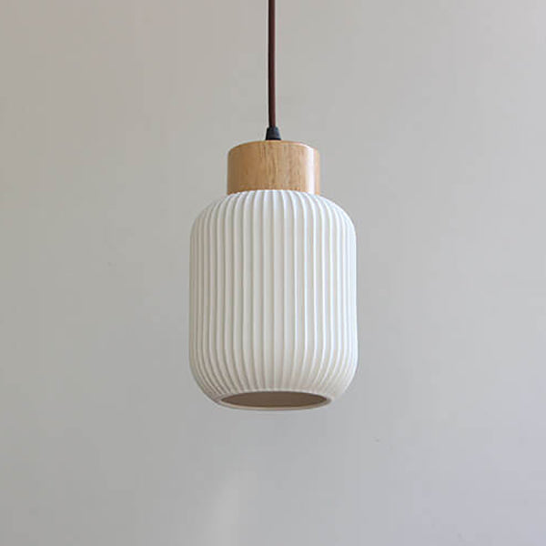 Nordic Cylindrical Ceramic Pendant Light