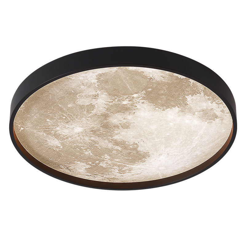 Moon Minimalist Round Acrylic LED Flush Mount Ceiling Light