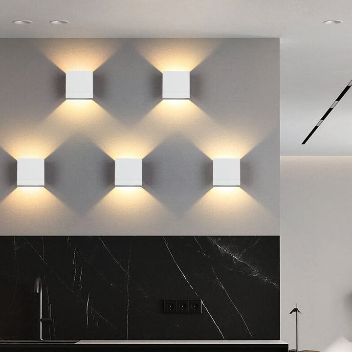 Minimalist Square Aluminum LED Wall Sconce