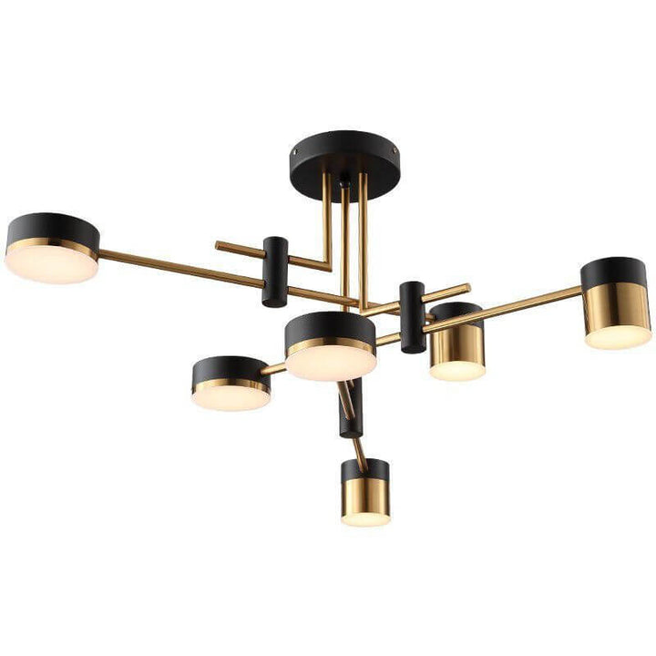 Minimalist 8-Light Semi-Flush Ceiling Light