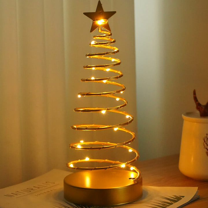 Spiral Star Christmas Night Light