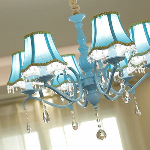 Modern Crystal 8-Light Chandelier