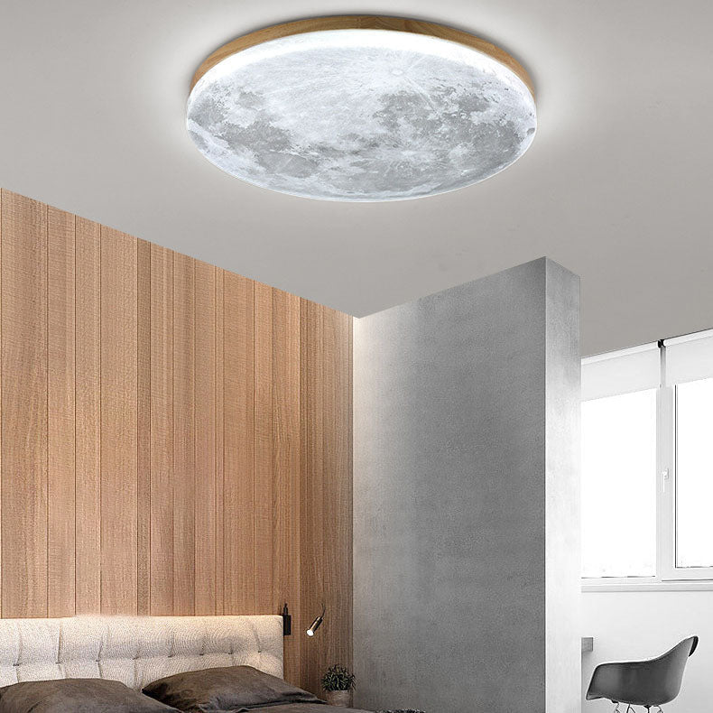 Minimalist Round Acrylic LED Flush Mount Ceiling Light