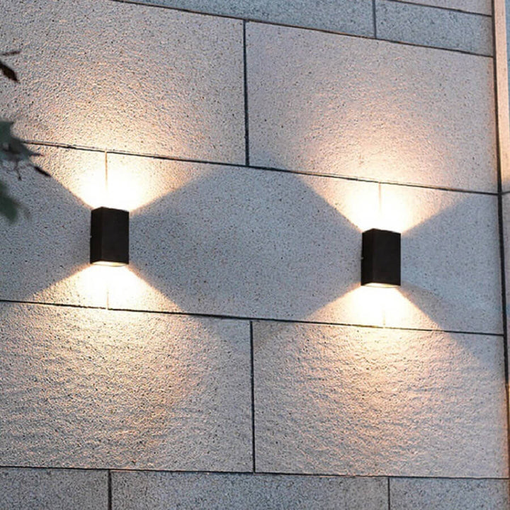Modern Rectangular Aluminum Waterproof LED Wall Sconce