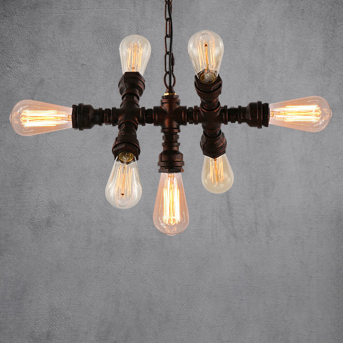 Industrial Iron 7-Light Chandelier