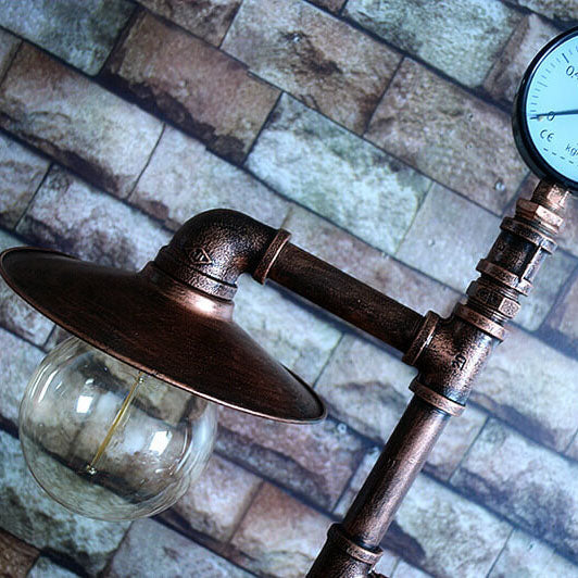Industrial Copper 2-Light Floor Lamp