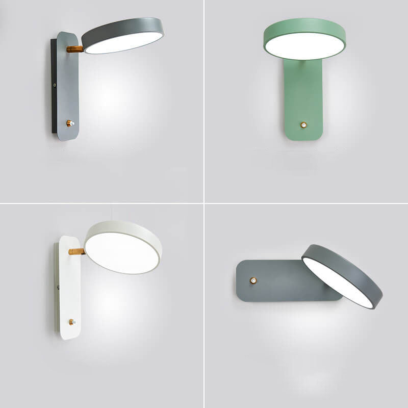 Nordic Round Rotatable LED Reading Wall Light