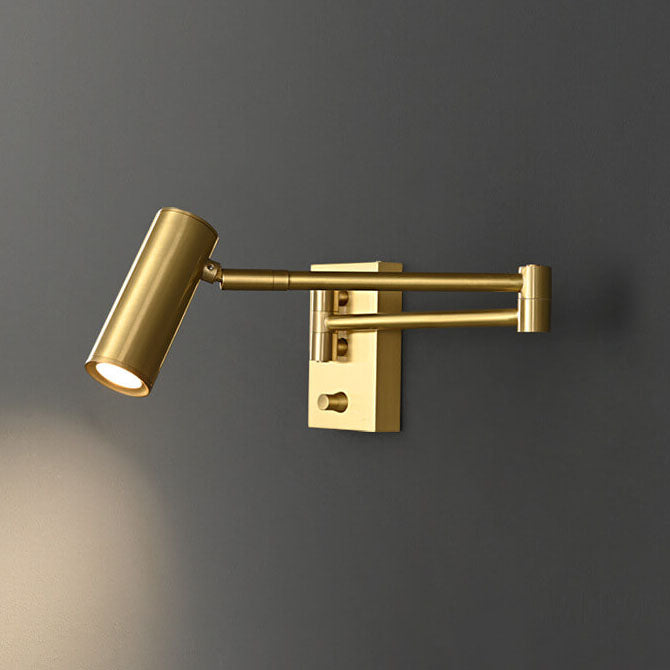 Nordic Copper Rotatable LED Reading Wall Light