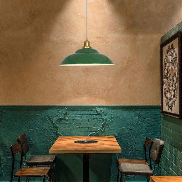 Industrial Dome Iron Pendant Light