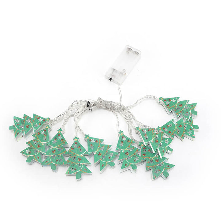 Painted Bells Elk Christmas String Lights