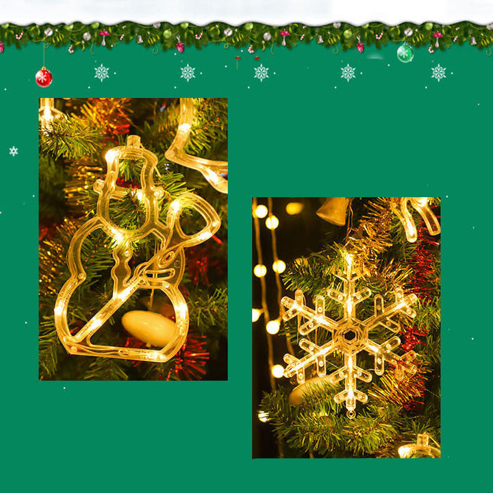 Santa Snowman Window Suction LED Lights