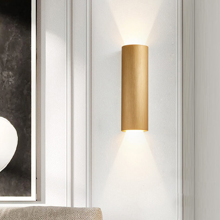 Minimalist Cylindrical Aluminum LED Wall Sconce