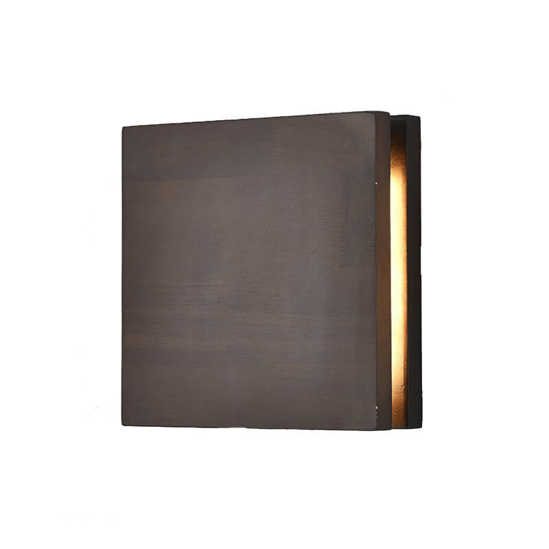 Wabi-Sabi Rectangular Wood LED Wall Sconce