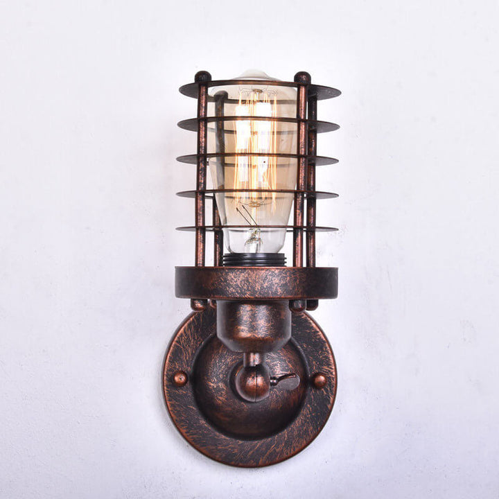 Northern Industrial Wrought Iron Wall Sconce