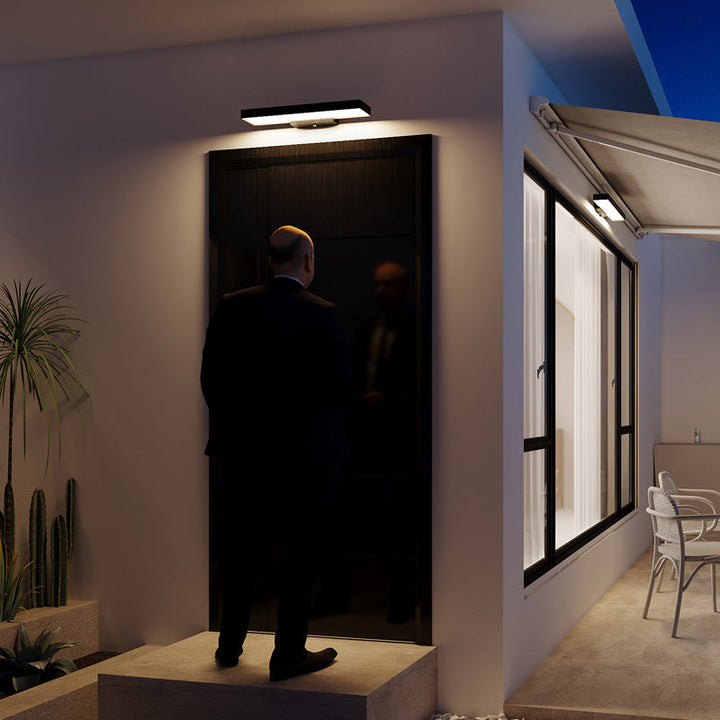 Minimalist Rectangular Waterproof LED Wall Sconce