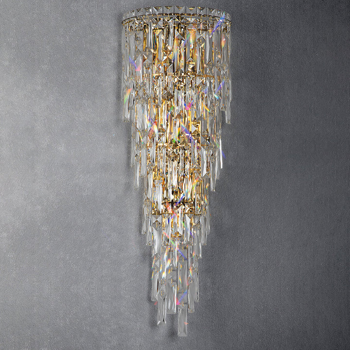 Contemporary Crystal Wall Sconce