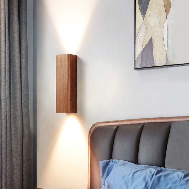 Brushed Minimalist Rectangular Aluminum LED Wall Sconce