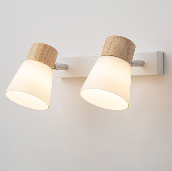 Minimalist Glass 2-Light Vanity Light