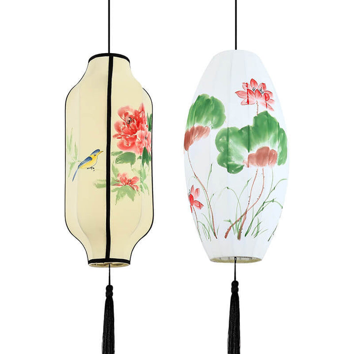 Lantern Fabric Pendant Light