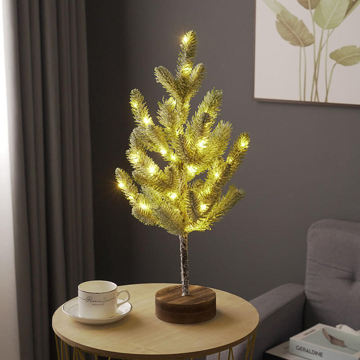 Cedar Needle Christmas Tree Table Lamp