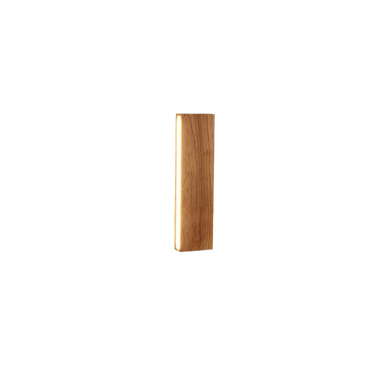 Strip Simple Solid Wood LED Wall Sconce