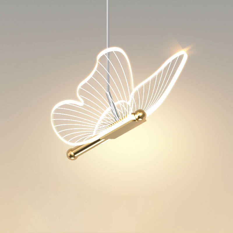 Contemporary Butterfly Acrylic LED Wall Sconce
