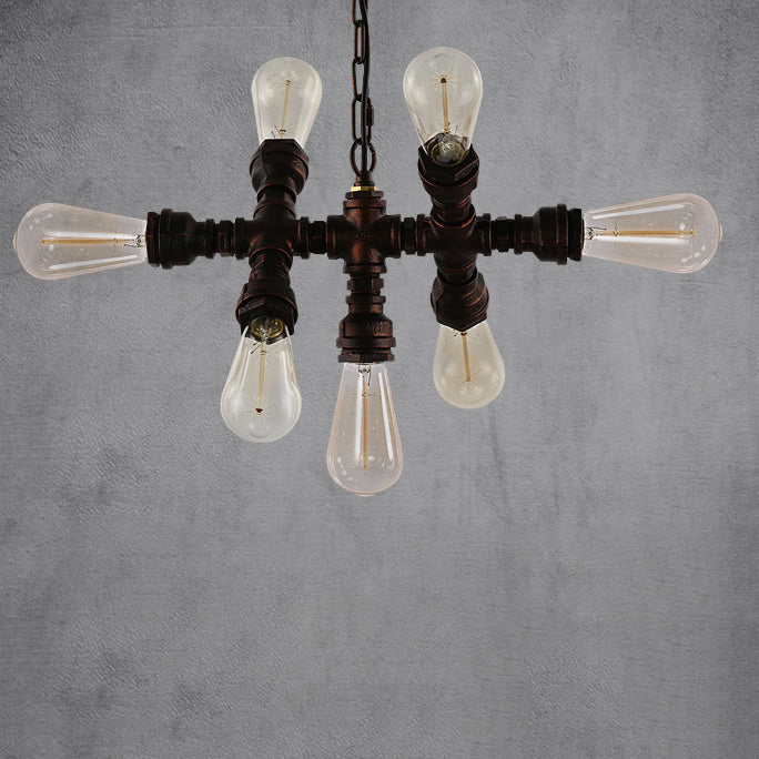 Industrial Iron 7-Light Chandelier