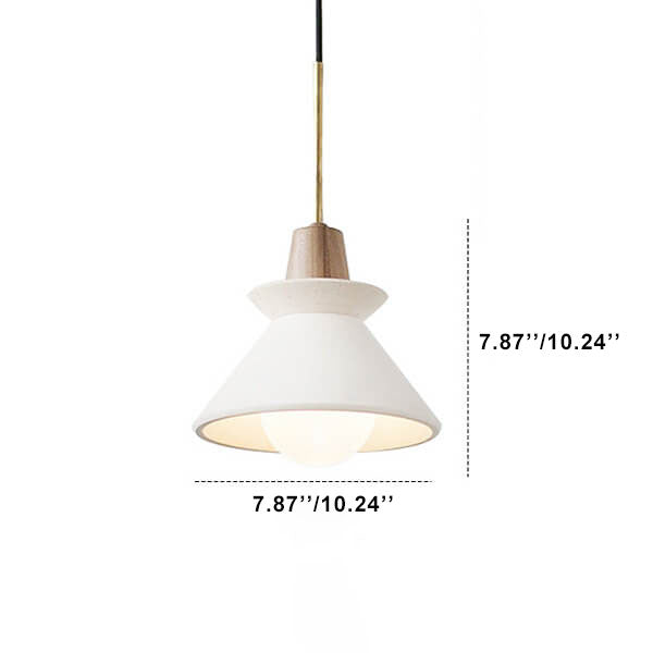 White Minimalist Pendant Light