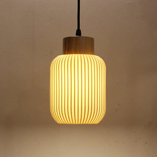 Nordic Cylindrical Ceramic Pendant Light