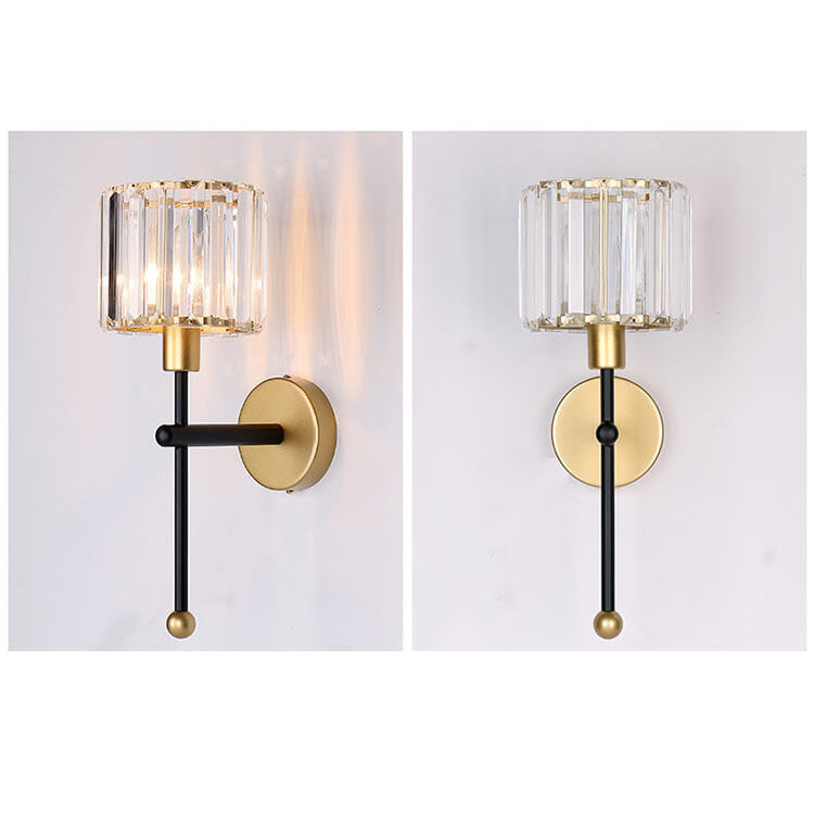 Traditional Vintage Iron Glass Round Bird 1-Light Wall Sconce Lamp for Living Room