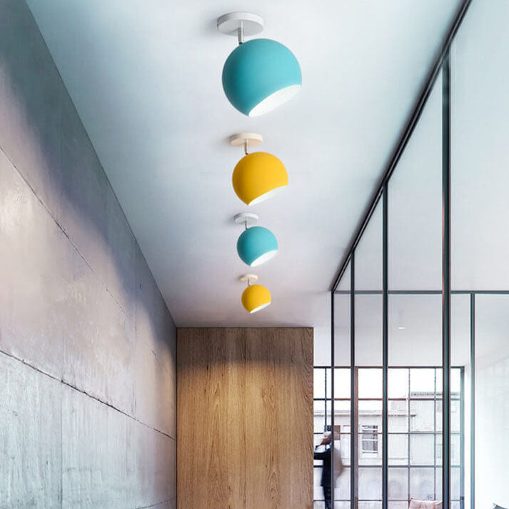 Nordic Dome Semi-Flush Ceiling Light
