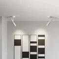 Modern Minimalist Iron Aluminum Spotlight Rotatable LED Semi-Flush Mount Ceiling Light For Living Room