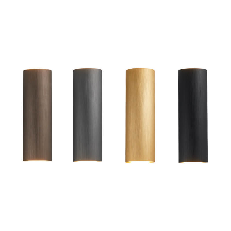 Minimalist Cylindrical Aluminum LED Wall Sconce