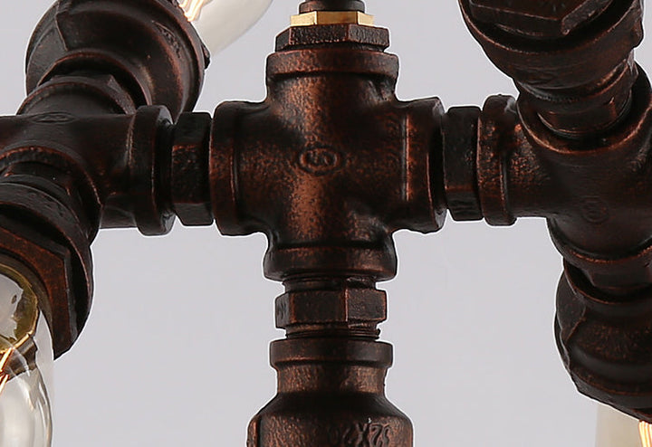 Industrial Iron 7-Light Chandelier