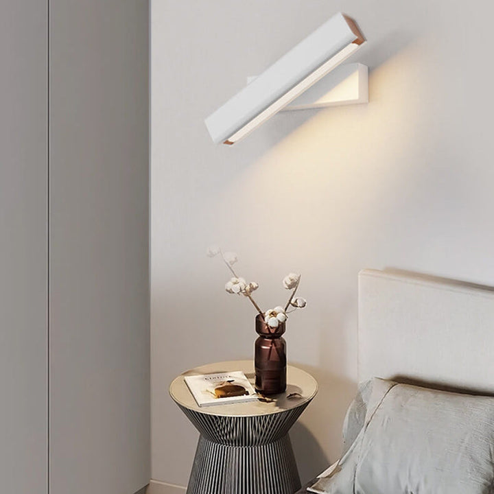 Minimalist Rectangular Aluminum Rotatable LED Wall Sconce