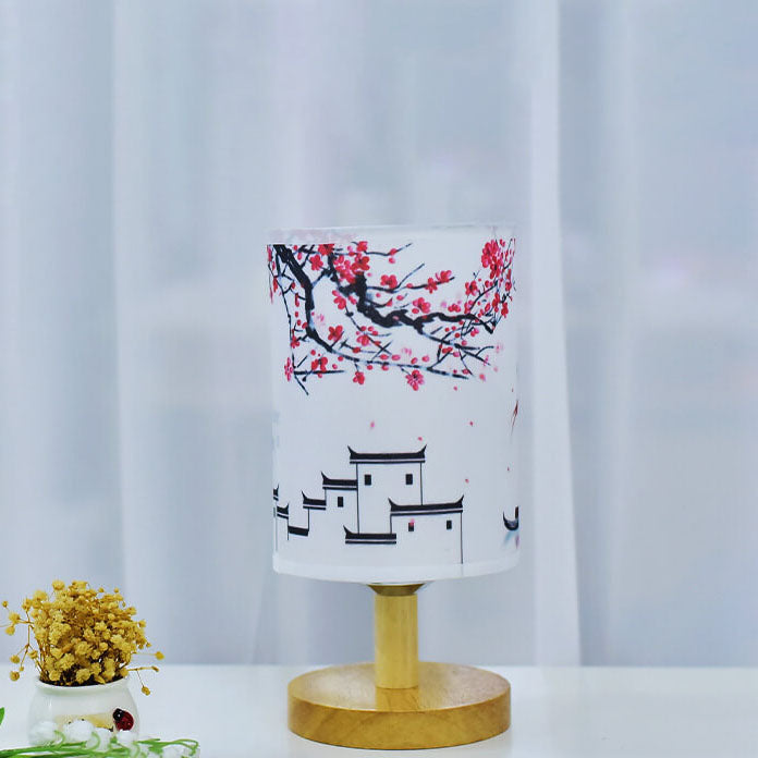 Minimalist Column Fabric LED Table Lamp